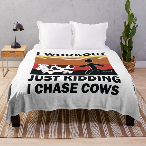 Item preview, I Workout Just Kidding I Chase Cows Vintage designed and sold by thehafdesigner.