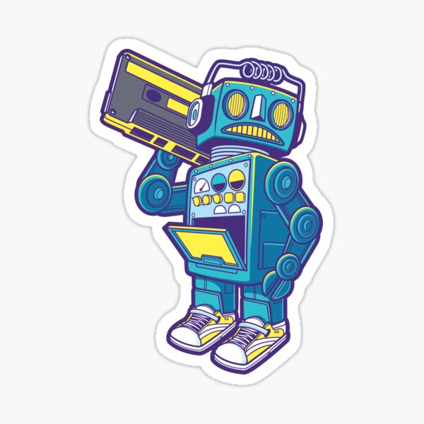 Robot Kicks Sticker
