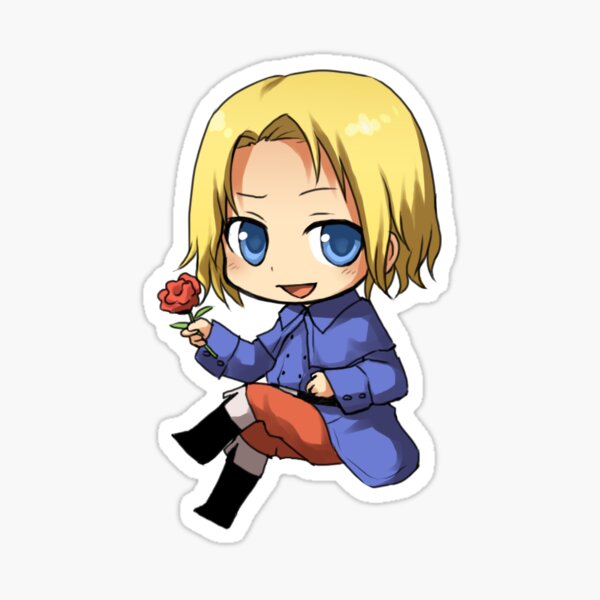 Hetalia France Sticker By Banafria Redbubble