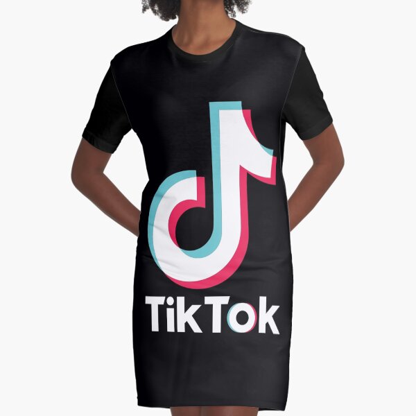 TikTok Graphic T-Shirt Dress