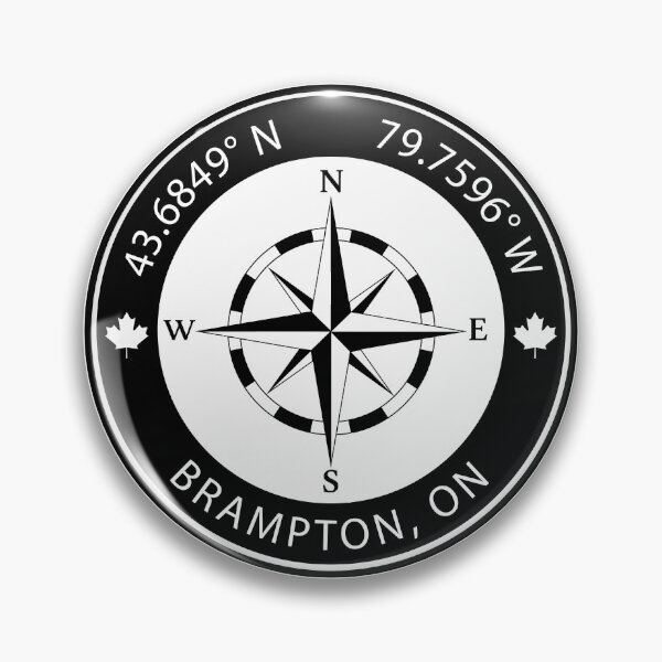 Item preview, Brampton, Ontario Geographical Coordinates designed and sold by TeeOhGraphics.