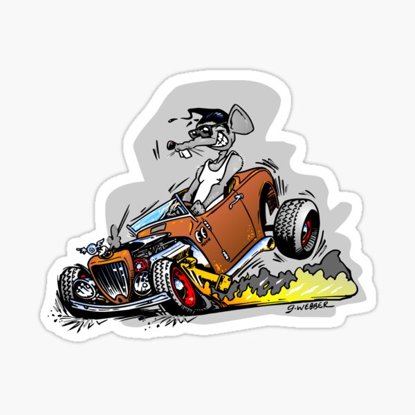 Skreeeech Rat Rod Sticker