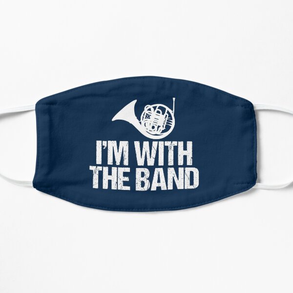 Funny French Horn - I'm With the Band Flat Mask