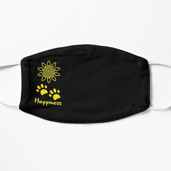 Happiness Is Paws & Sunshine Flat Mask