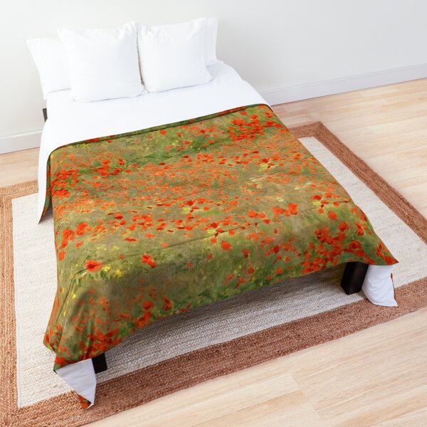 Monet "Poppy Field" Poppies only version Comforter