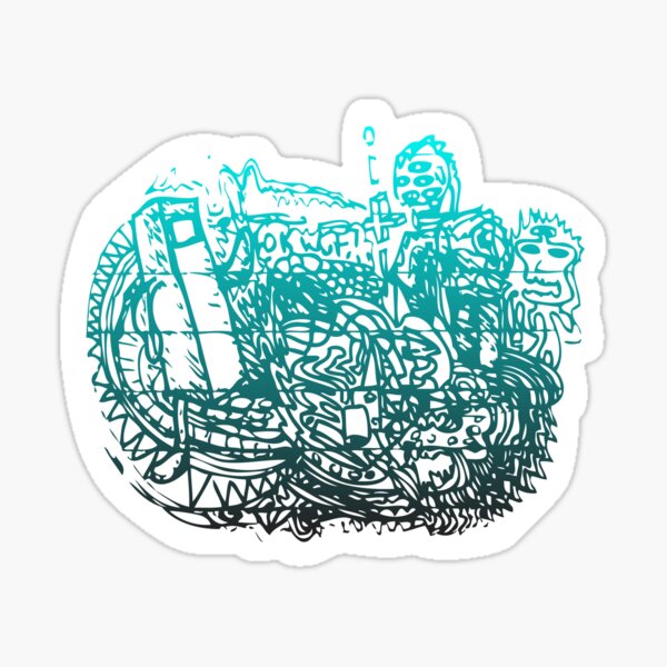 Commander Doodle Sticker