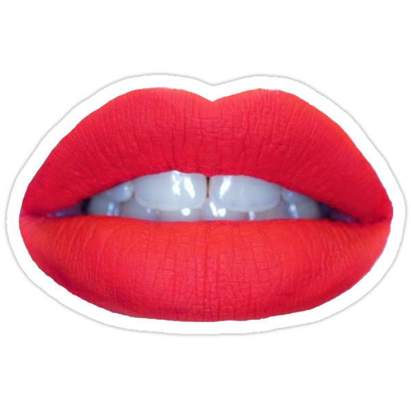 Red Lips Stickers By Caomicc Redbubble 