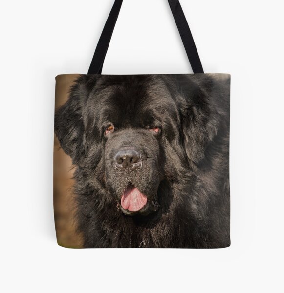 Newfoundland Dog All Over Print Tote Bag
