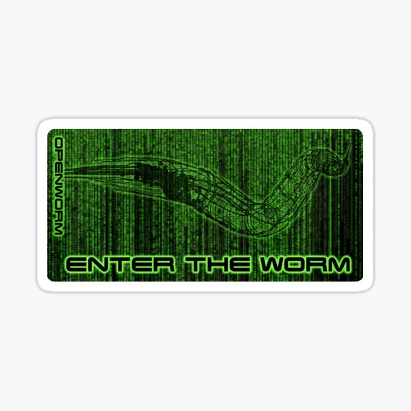 Enter the Worm Sticker
