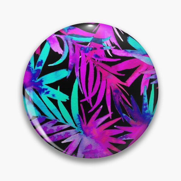 Item preview, Blacklight Mary Jane Palm Frans Print Pattern designed and sold by christianadams.