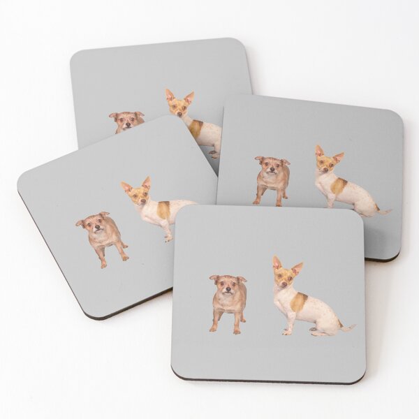 Item preview, Photograph of two cute little puppy dogs perfect unique gift for dog lovers, mugs, pillows, masks, t-shirt, notebooks and more. designed and sold by g2rdsmith.