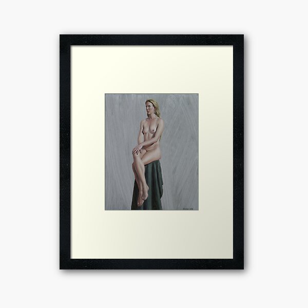 Bart's Stool Framed Art Print