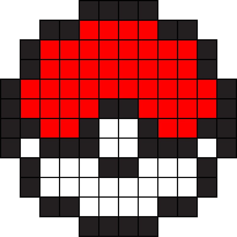 "8-Bit Pokéball" Stickers by pikadru | Redbubble