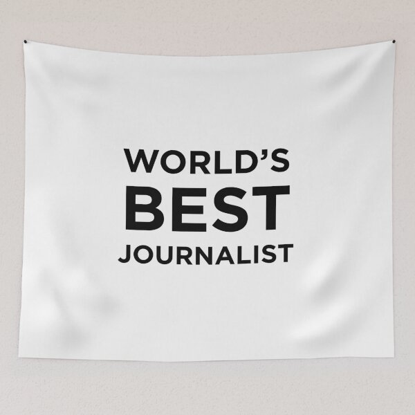 Item preview, World’s Best Journalist designed and sold by Cheesy06.
