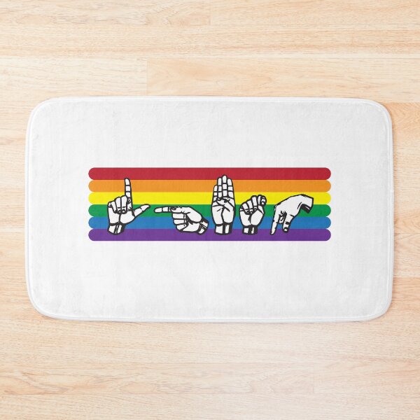 Item preview, ASL LGBTQ Rainbow designed and sold by ASLstyles.