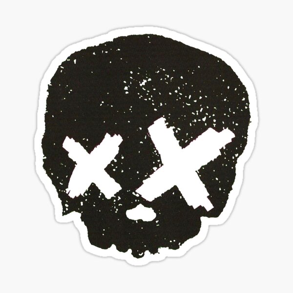 Green Day Skull Sticker