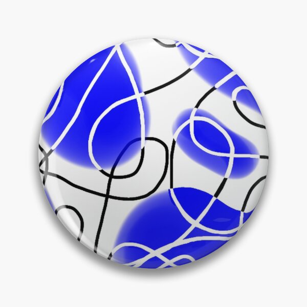 Aperçu de l'œuvre Design alterné blanc et bleu cool créée et vendue par angielovely.