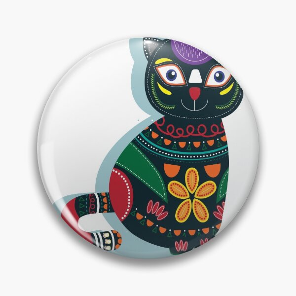 Item preview, Hippie Colorful Cat designed and sold by Ivardesigner.