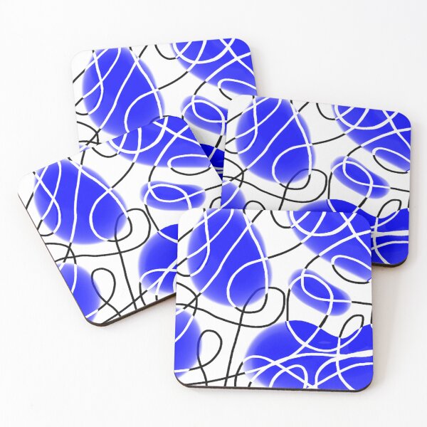 Item preview, Cool White and Blue Alternating Design designed and sold by angielovely.