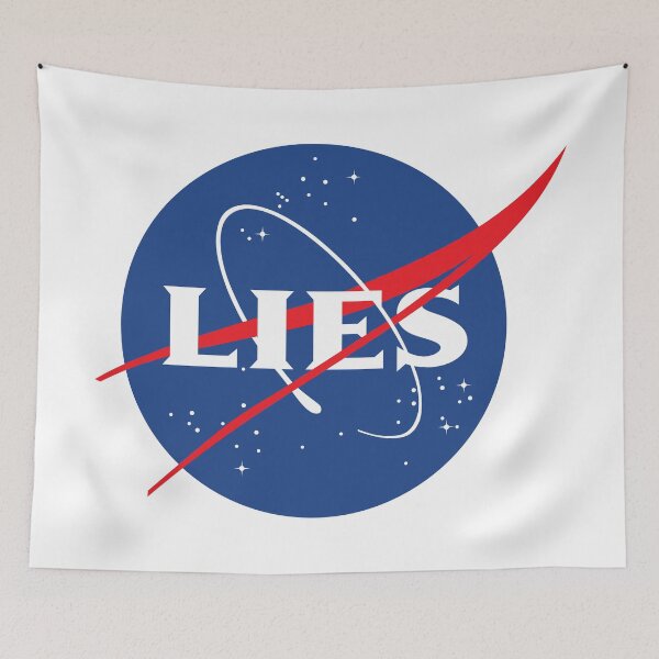 Item preview, Nasa Lies Logo designed and sold by VectorDesigner.