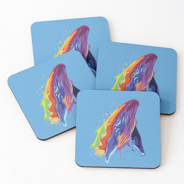 Item preview, Art Splash Colorful Whale designed and sold by ShikitaMakes.