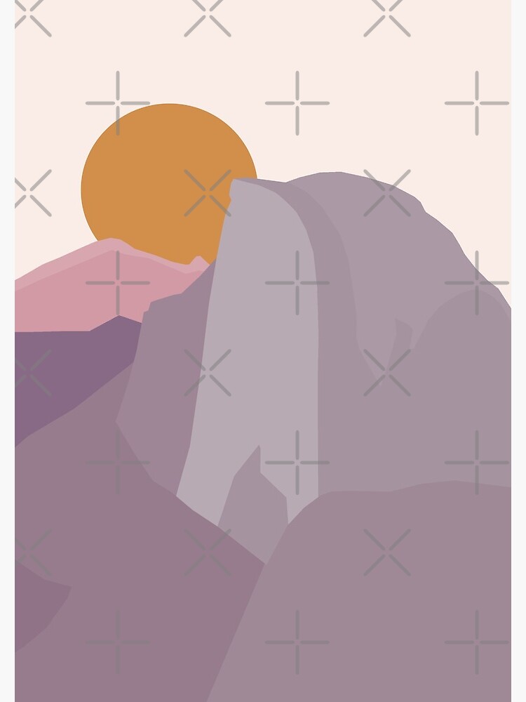 Yosemite Half Dome Sunset (National Park Series) by r0undincircles