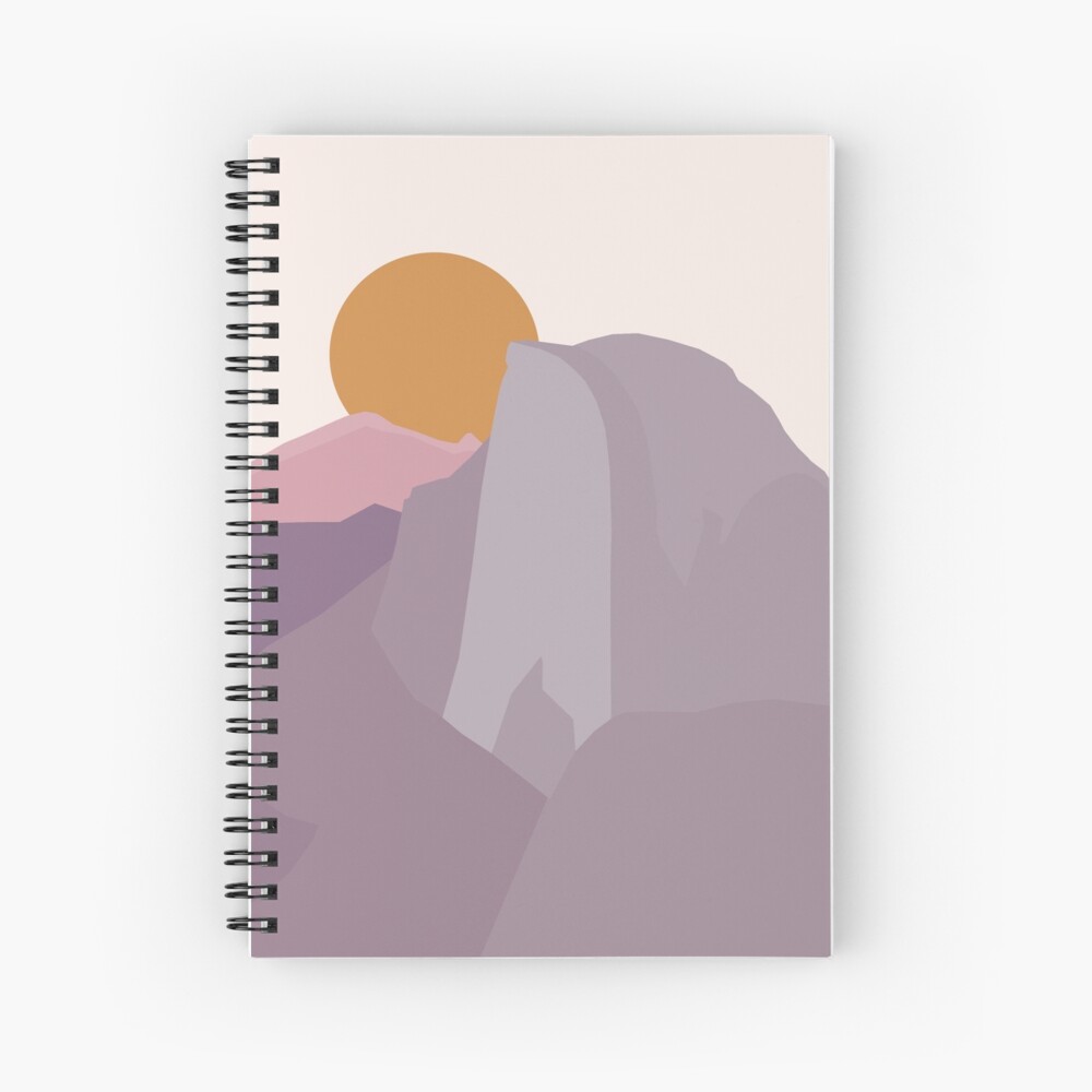 Yosemite Half Dome Sunset (National Park Series) Spiral Notebook