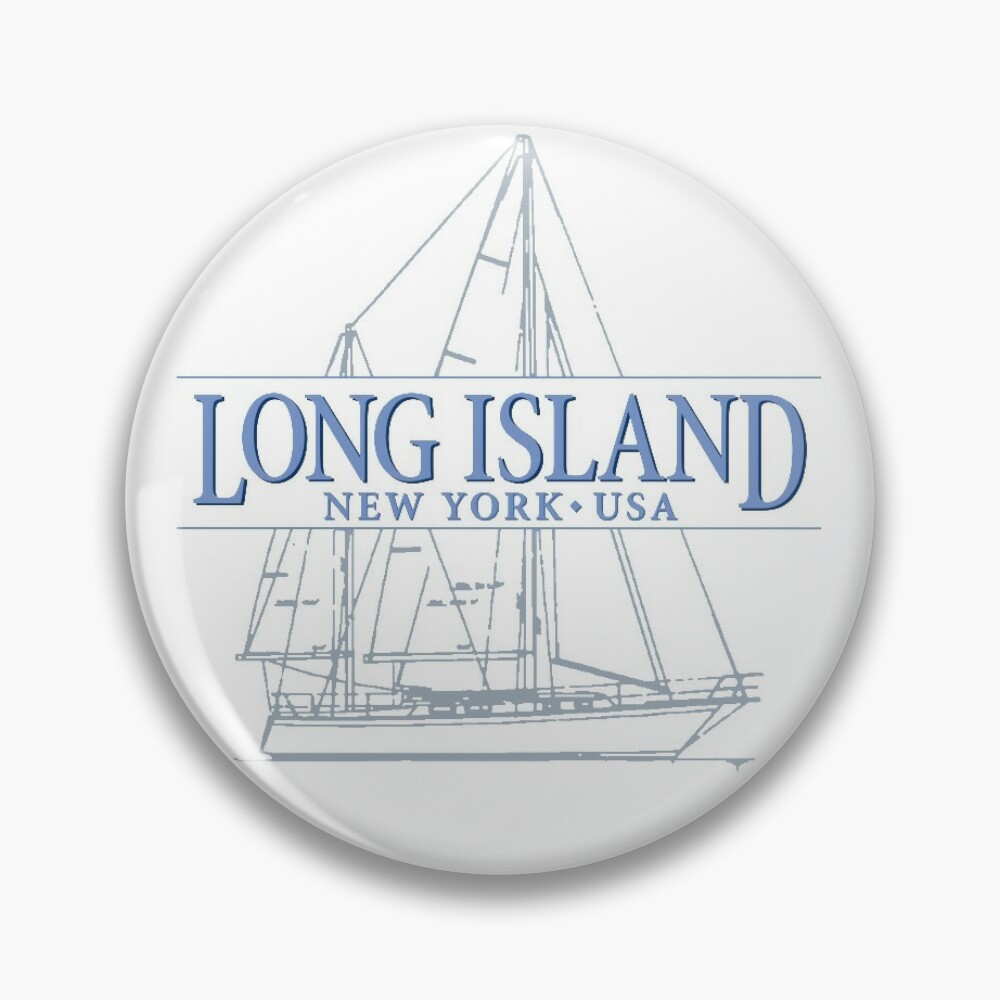 Long Island New York Pin for Sale by Futurebeachbum