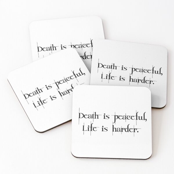 Item preview, Death is peaceful, Life is harder. designed and sold by lindsalexandra.