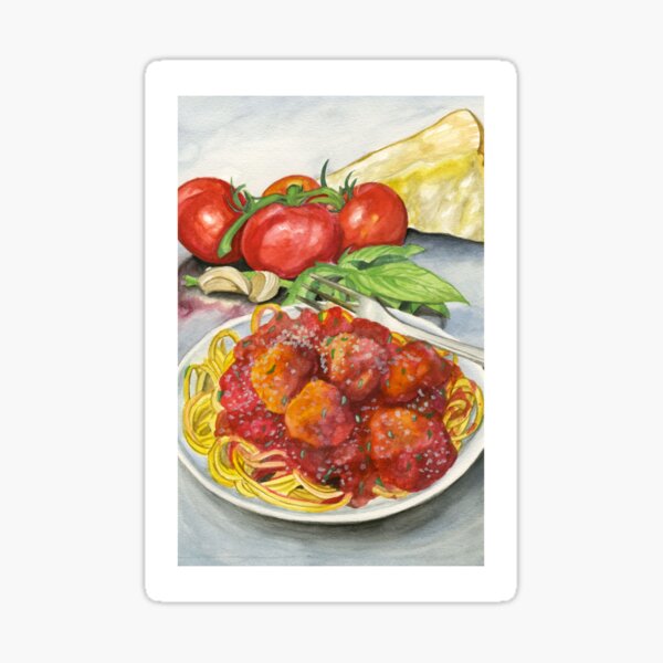 Spaghetti And Meatballs Stickers for Sale