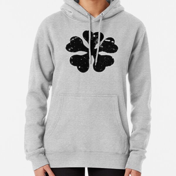 Logo du trèfle noir Sweat à capuche épais