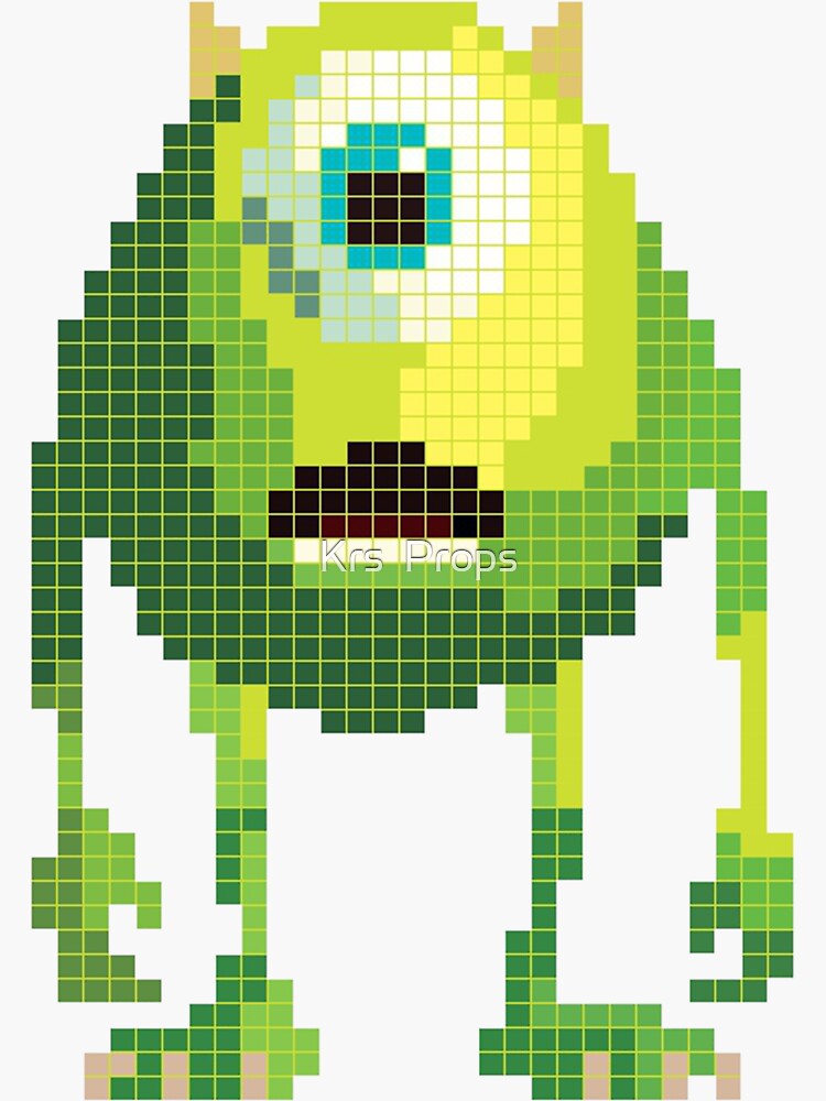 Monsters Inc Logo Pixel Art Pixel Art Monsters Inc Logo Monsters Inc ...