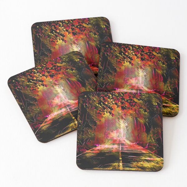 Item preview, Blacklight Sunset on Aurora Road designed and sold by Alyxandre.
