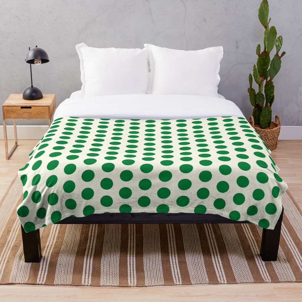 Forest Green Polka Dot Design Comforter By Jordan Wells Redbubble