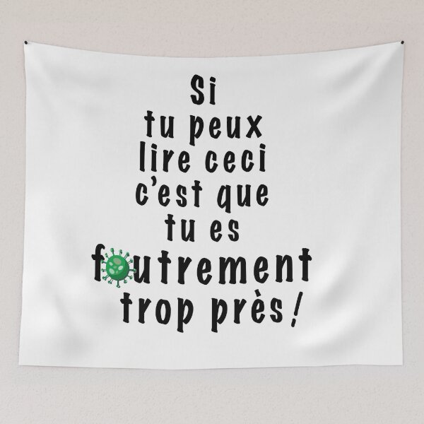 Item preview, If you can read this then you are too f*cking close - In french! designed and sold by Manikool.
