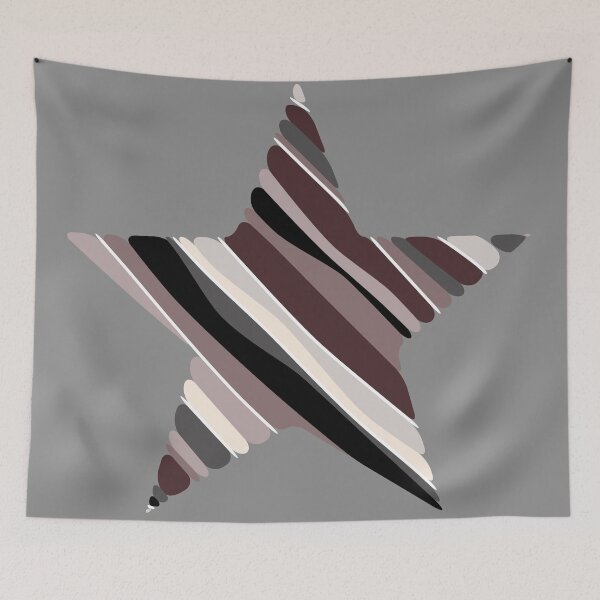 Item preview, Star with Wavy Stripes Design designed and sold by Amy VanMeter.