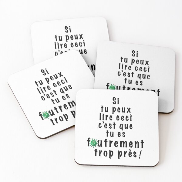 Item preview, If you can read this then you are too f*cking close -  In french! designed and sold by Manikool.