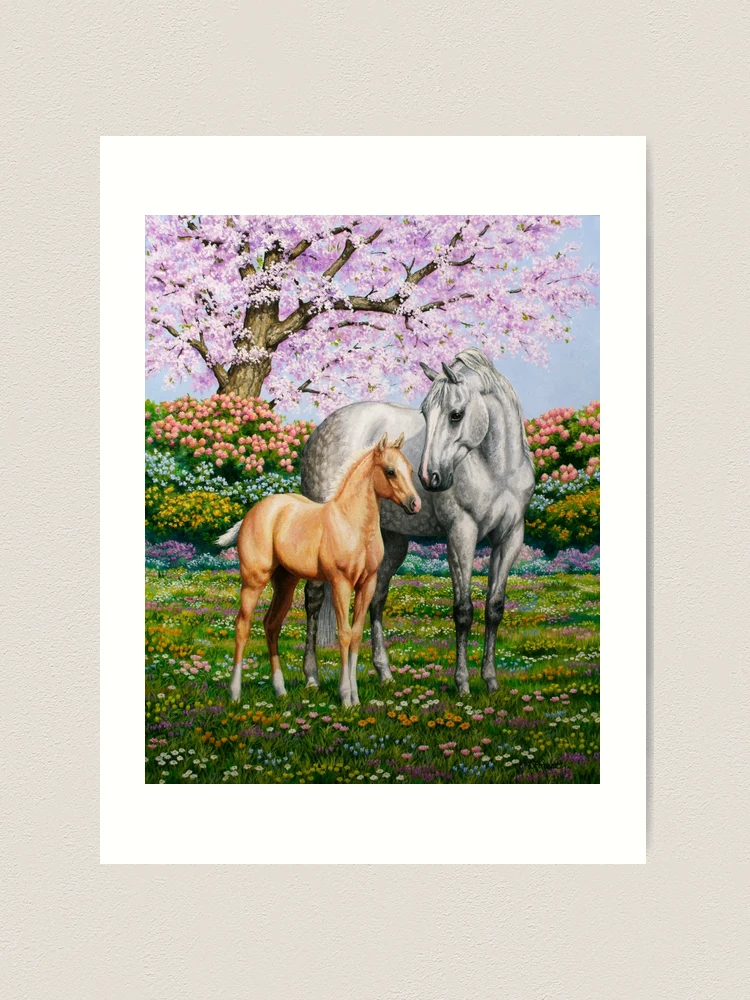 Unicorn in a field of poppies Art Board Print for Sale by LoneAngel