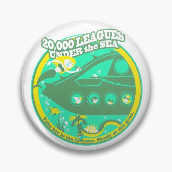 Item preview, 20,000 Leagues Under the Sea (bright yellow, green) designed and sold by clockworkmonkey.