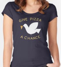 War & Pizza Women's Fitted Scoop T-Shirt
