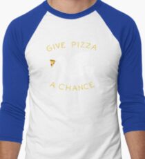 War & Pizza Men's Baseball ¾ T-Shirt