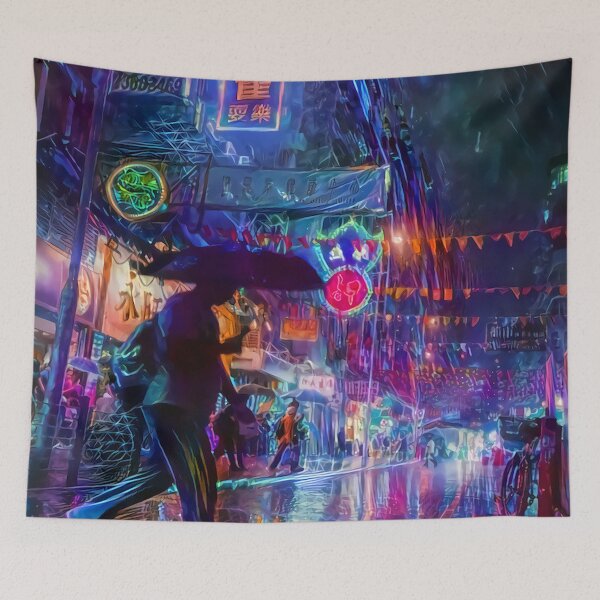 Item preview, Rainy Nights in Cyber City designed and sold by Alyxandre.