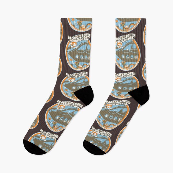 Item preview, 20,000 Leagues Under the Sea (orange, brown, and blue) designed and sold by clockworkmonkey.