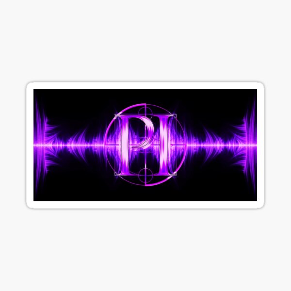 PI Radio Logo Sticker (Purple) Sticker