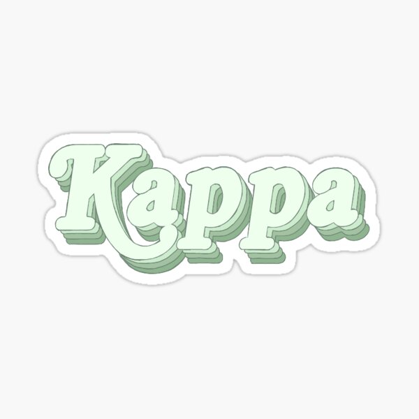 Kappa Sticker Sticker