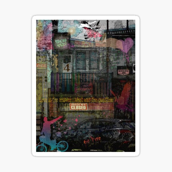 Item preview, Down a Backstreet We Cry for Peace designed and sold by BelleMArtwortks.