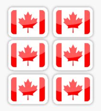 Flags of the World - Canada x6 Sticker