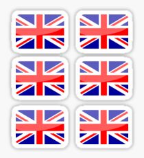 Flags of the World - Great Britain x6 Sticker