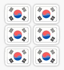 Flags of the World - Republic of Korea x6 Sticker