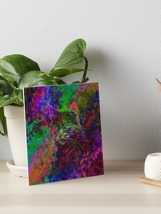 Thumbnail 1 of 2, Art Board Print, Abstraction designed and sold by blackhalt.